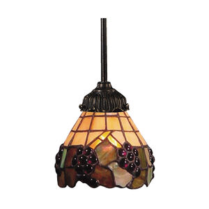 Elmer 1 Light 6 inch Tiffany Bronze Mini Pendant Ceiling Light