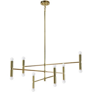 Axis 12 Light 41 inch Gold Plated Pendant Ceiling Light