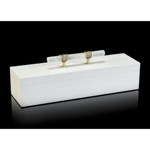Leah White Decorative Box