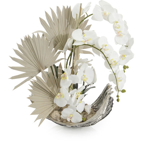Leah Silver Decorative Flowers