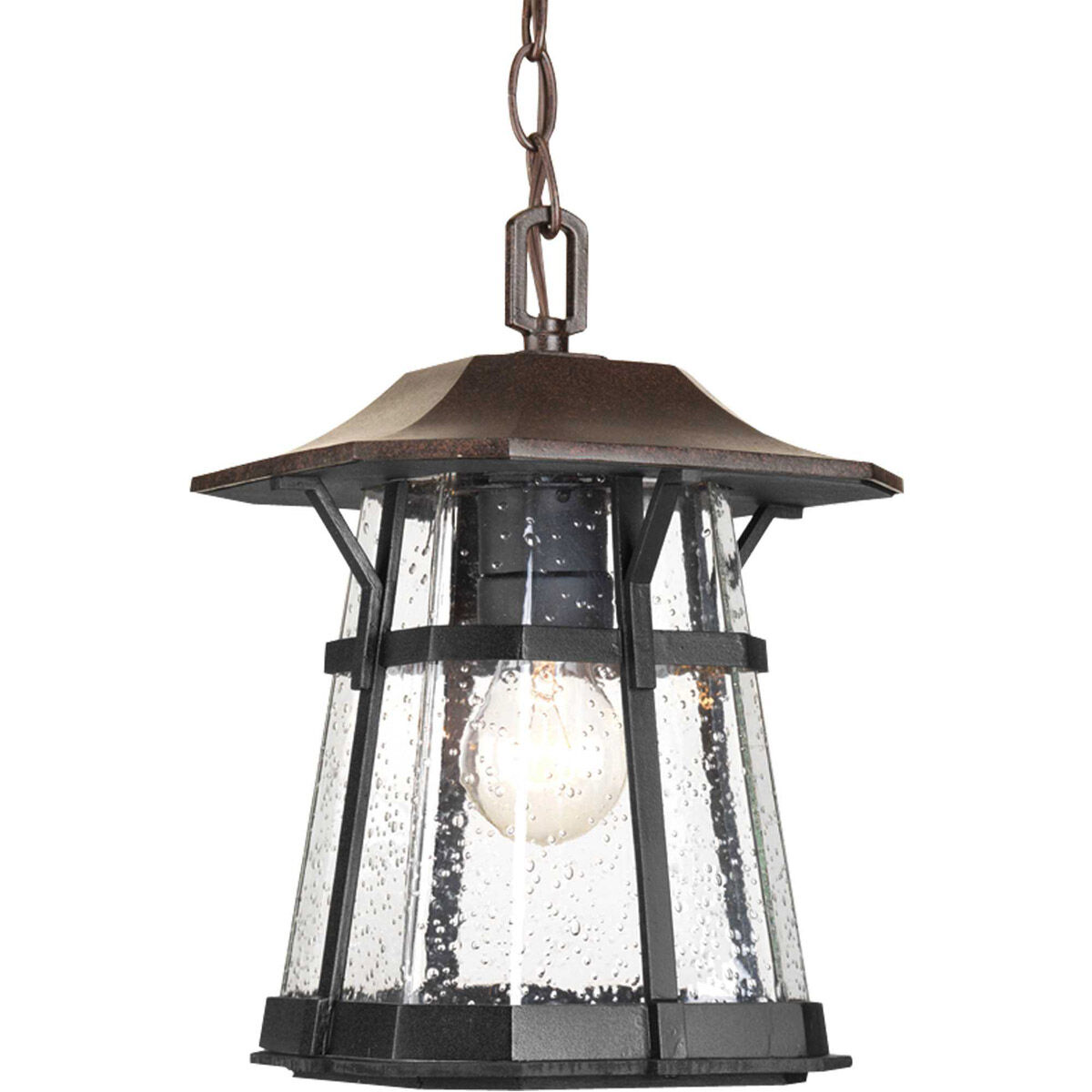 Derby 1 Light 8.5 inch Espresso Outdoor Hanging Lantern