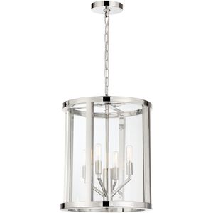 Devon 4 Light 14 inch Polished Nickel Mini Chandelier Ceiling Light