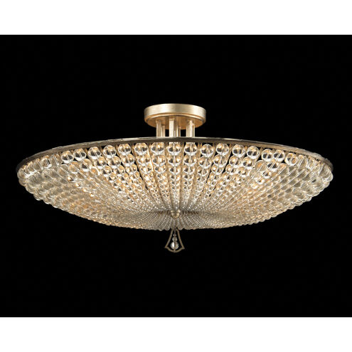 Leah 6 Light 25 inch Antique Silver Semi Flush Mount Ceiling Light