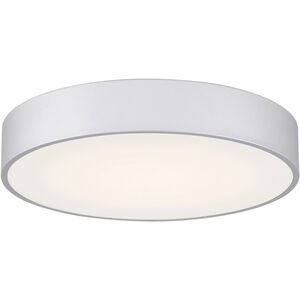Como LED 13.75 inch Satin and White Flush Mount Ceiling Light