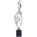 Abstract Flourish 33.5 X 8 inch Sculpture, on Marble Base