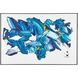 LM Zhou's Burst of Blue 59.5 X 39.5 inch Oils and Original Art