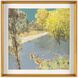 Liu Mengzhou's 25.5 X 25.5 inch Landscape Art