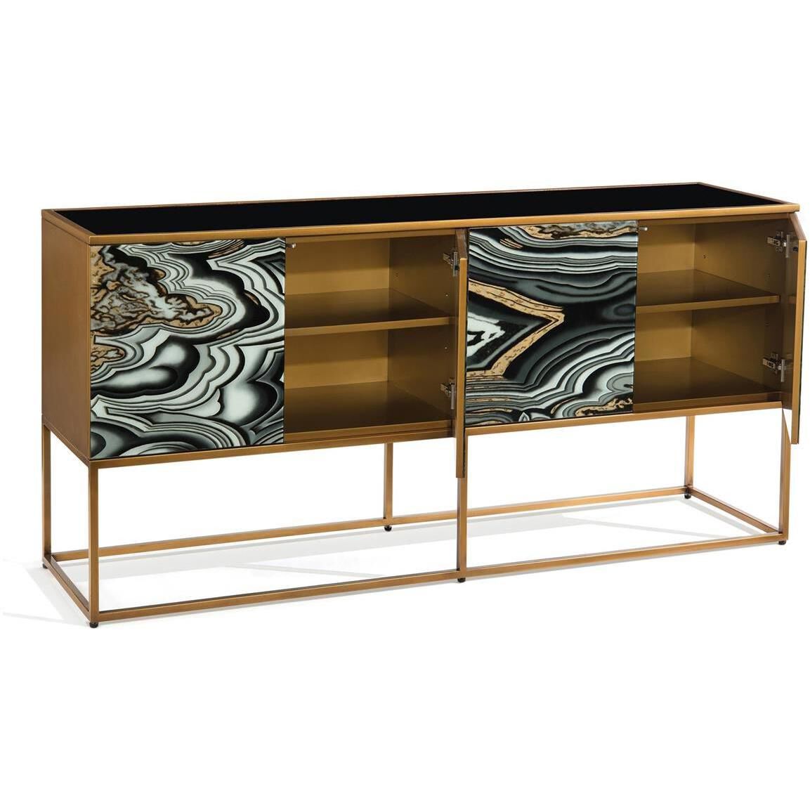 I Dream Of Agate Agate and Aztec Gold Cabinet