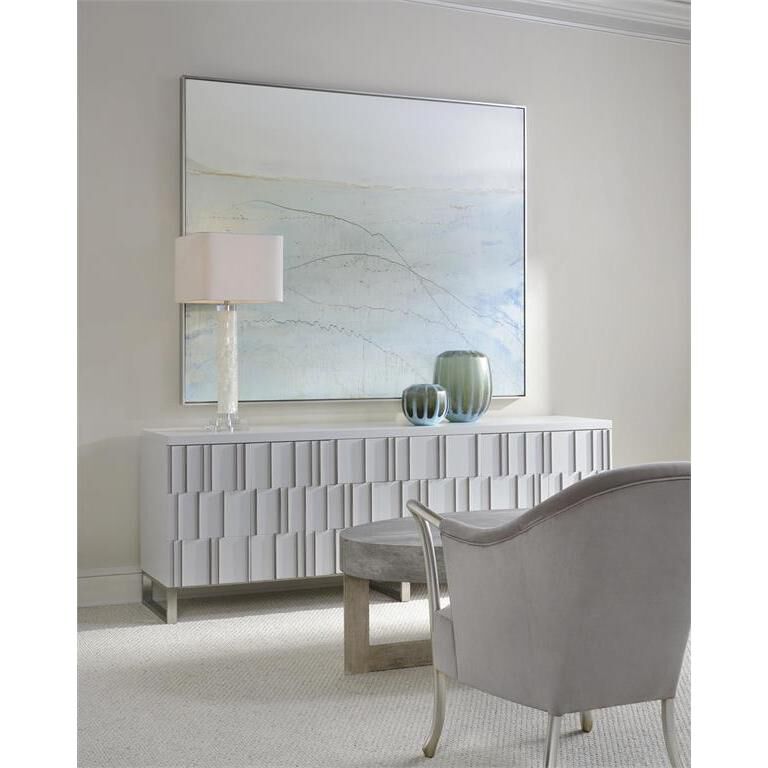 Leah White Calcite and Quartz Table Lamp Portable Light