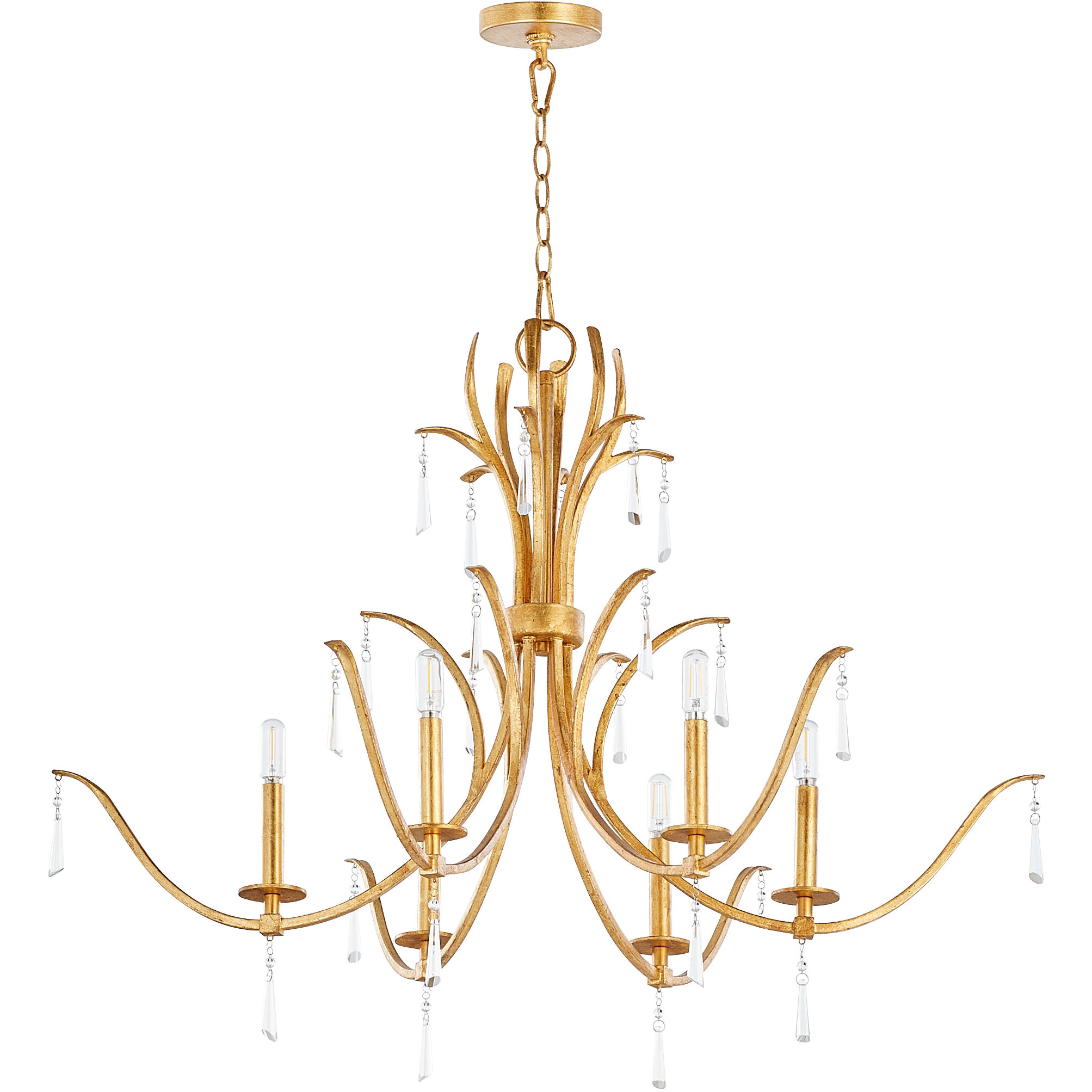 Majesty 6 Light 38.00 inch Chandelier