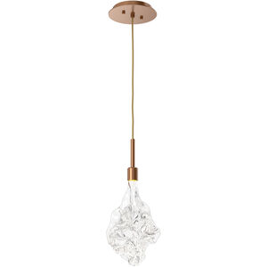 Blossom LED 6 inch Novel Brass Pendant Ceiling Light in 2700K LED, Single