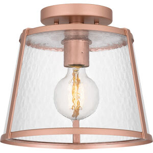 Labrant 1 Light 10.5 inch Matte Rose Gold Semi-Flush Mount Ceiling Light