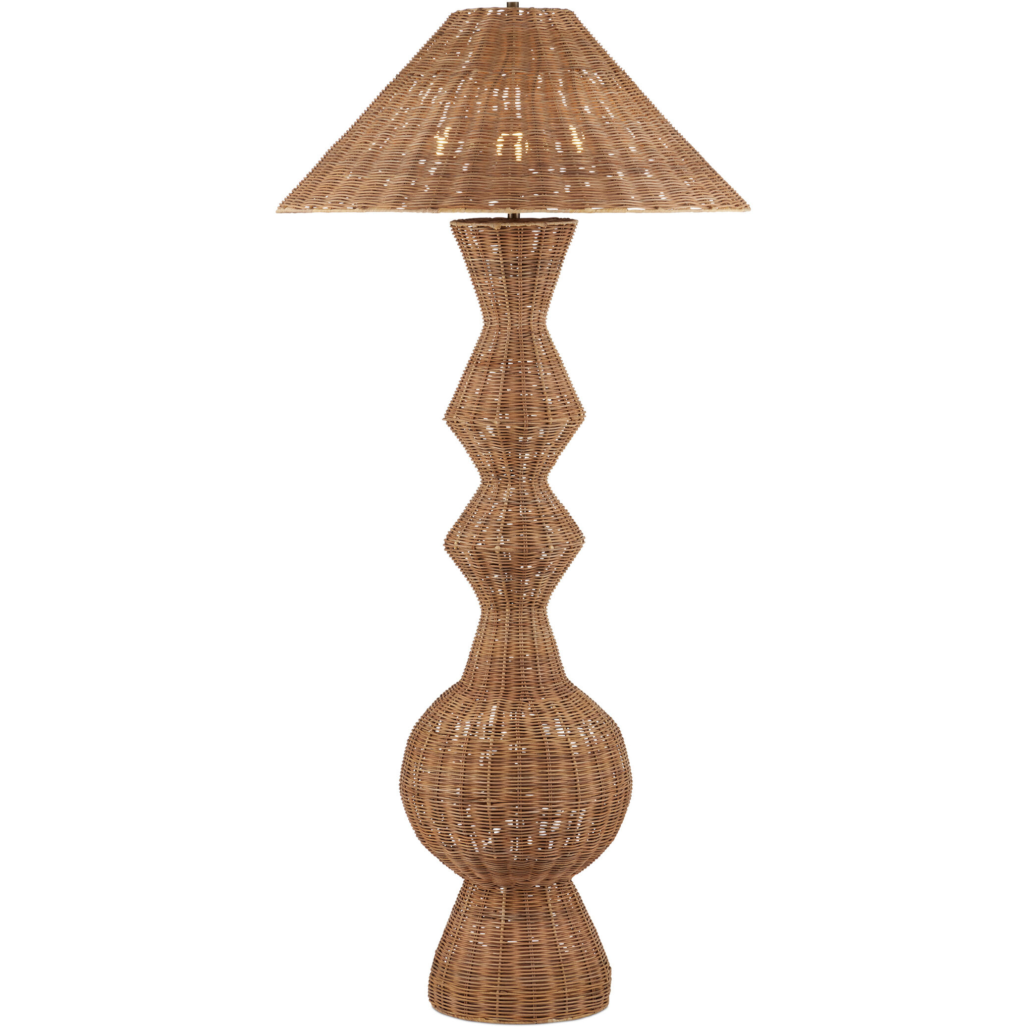 Nirvana 77 inch 60.00 watt Natural Floor Lamp Portable Light, Grande