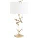 Poleiro 36 inch 150.00 watt Champagne Table Lamp Portable Light