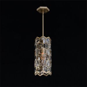 Array 2 Light 7 inch Silver Champagne Pendant Ceiling Light, Small