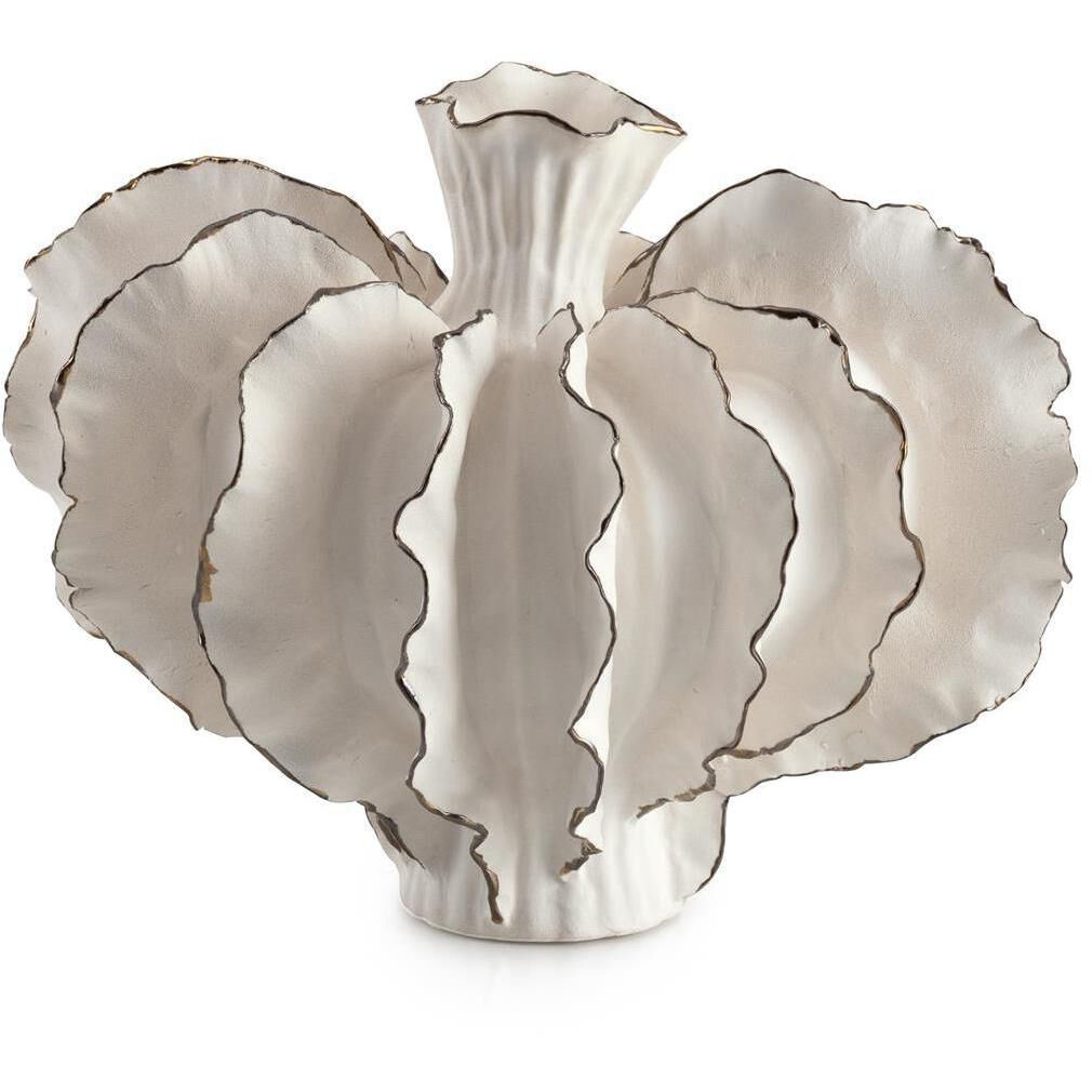 Rippling Porcelain 13 X 10 inch Vase