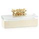 Crystal Garden 12.5 X 4.5 inch Polished Brass Box, Small