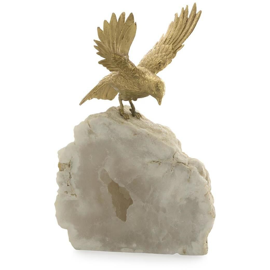 Bird of Prey 10 X 6.5 inch Sculpture, on Quartz