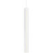 Linea LED 1.9 inch White Pendant Ceiling Light, Cylinder