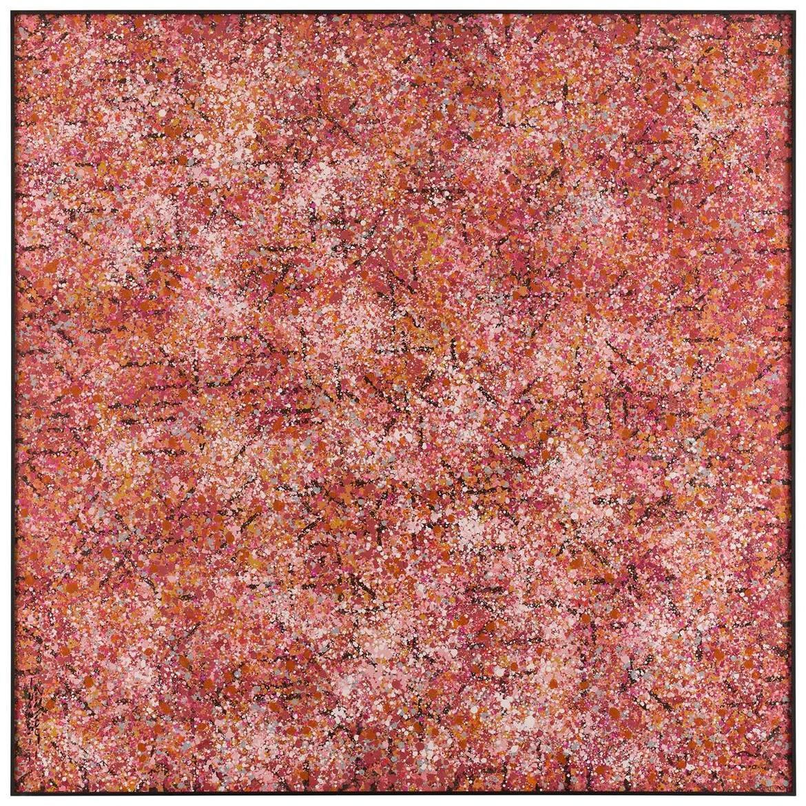 Liu Mengzhou's Weightless Warmth 59 X 59 inch Oils and Original Art