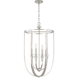 Laurent 4 Light 18 inch Polished Nickel Foyer Light Ceiling Light
