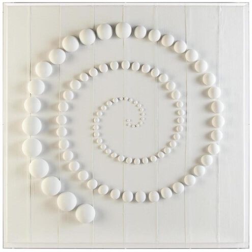 Pearl Spiral I Hand Painted Shadowbox