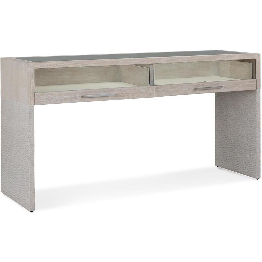 Galicia 71 X 21 inch Lighted Console Table, Two-Drawer