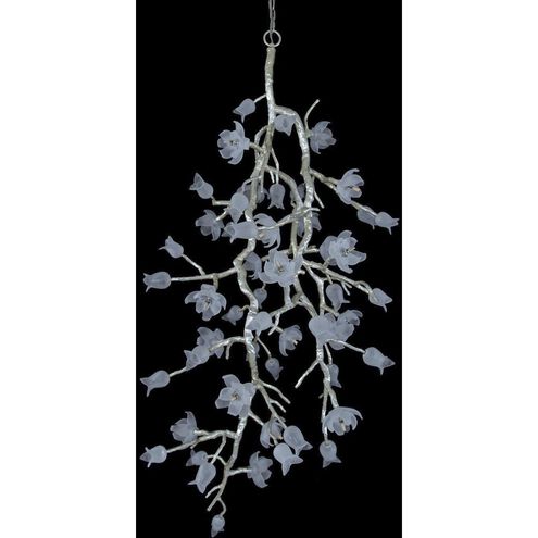 Churippu 21 Light Silver Leaf Chandelier Ceiling Light