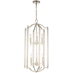 Provence 6 Light 16 inch Polished Nickel Foyer Chandelier Ceiling Light