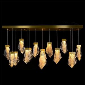 Lux LED 60 inch Gold Leaf Chandelier Ceiling Light