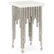 Channel 25 X 14.5 inch Silver Side Table