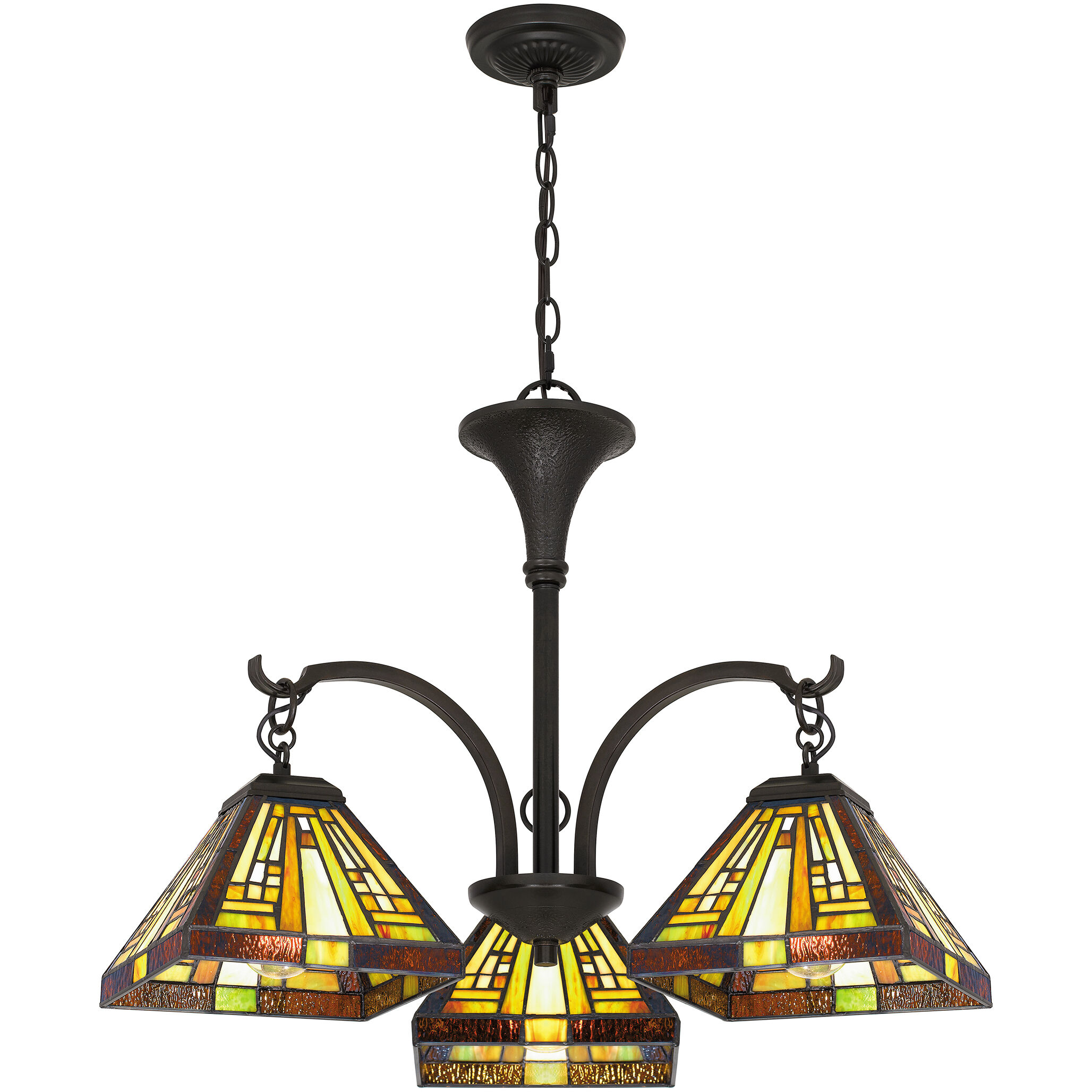 Stephen 3 Light 24 inch Vintage Bronze Dinette Chandelier Ceiling Light, Naturals