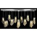 Lux 27 Light 60 inch Nickel Horizontal Chandelier Ceiling Light