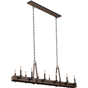 Duluth Island Linear Ceiling Light in Satin Bronze