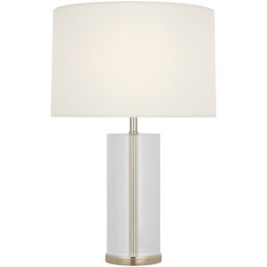 AERIN Lineham 16 inch 2.00 watt Crystal and Polished Nickel Cordless Accent Lamp Portable Light