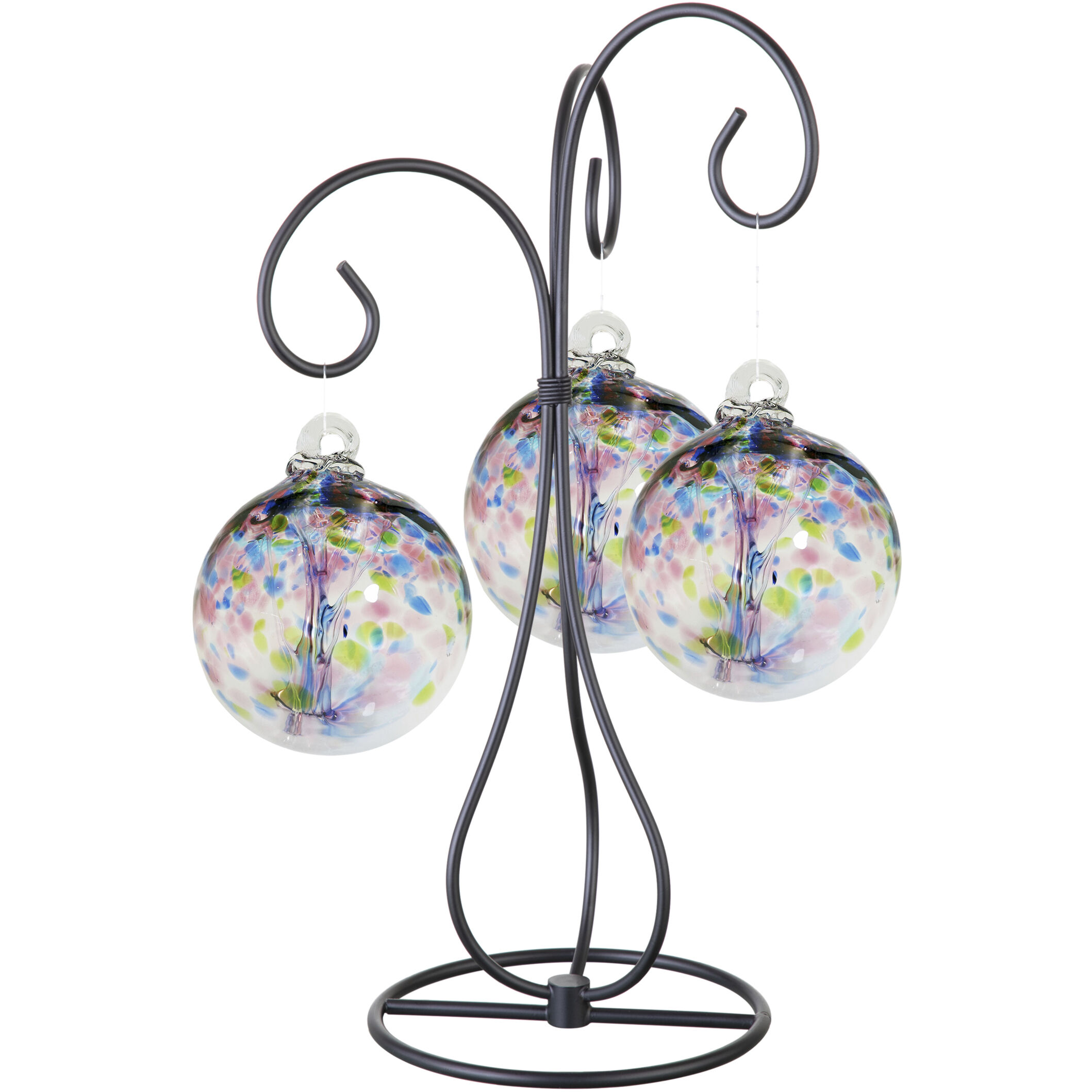 Tree Of Life Multi-color Art Glass Orb