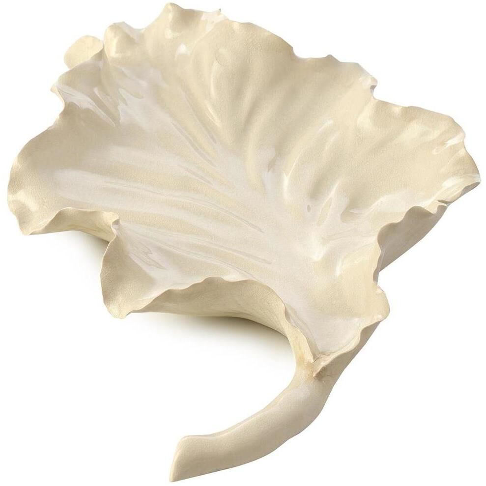 Porcelain Leaf 16.5 X 2.5 inch Bowl, Medium