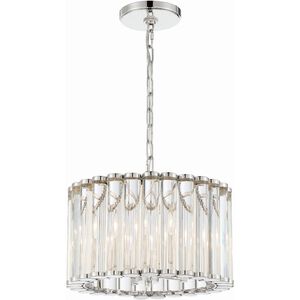 Elliot 4 Light 15.25 inch Polished Nickel Mini Chandelier Ceiling Light
