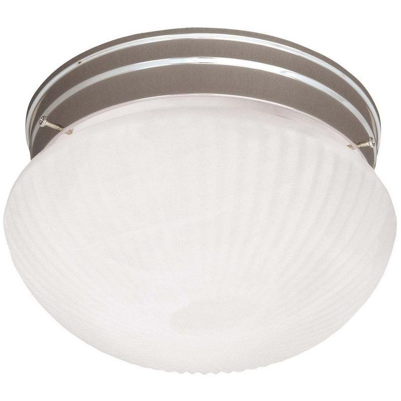 Stella 1 Light 7 inch Satin Nickel Flush Mount Ceiling Light