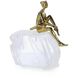 Resting Brass Dancer 11.25 X 9.25 inch Sculpture