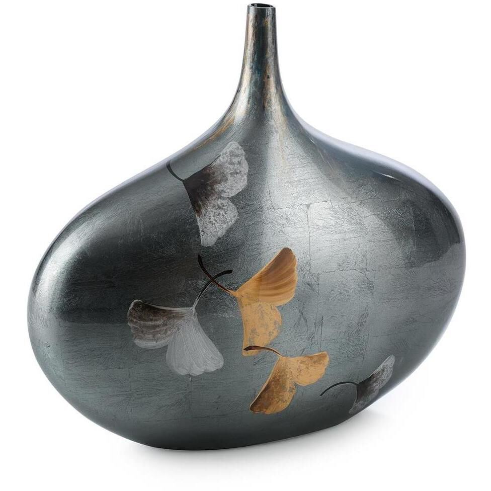 Ginkgo 14 X 12.5 inch Vase, III