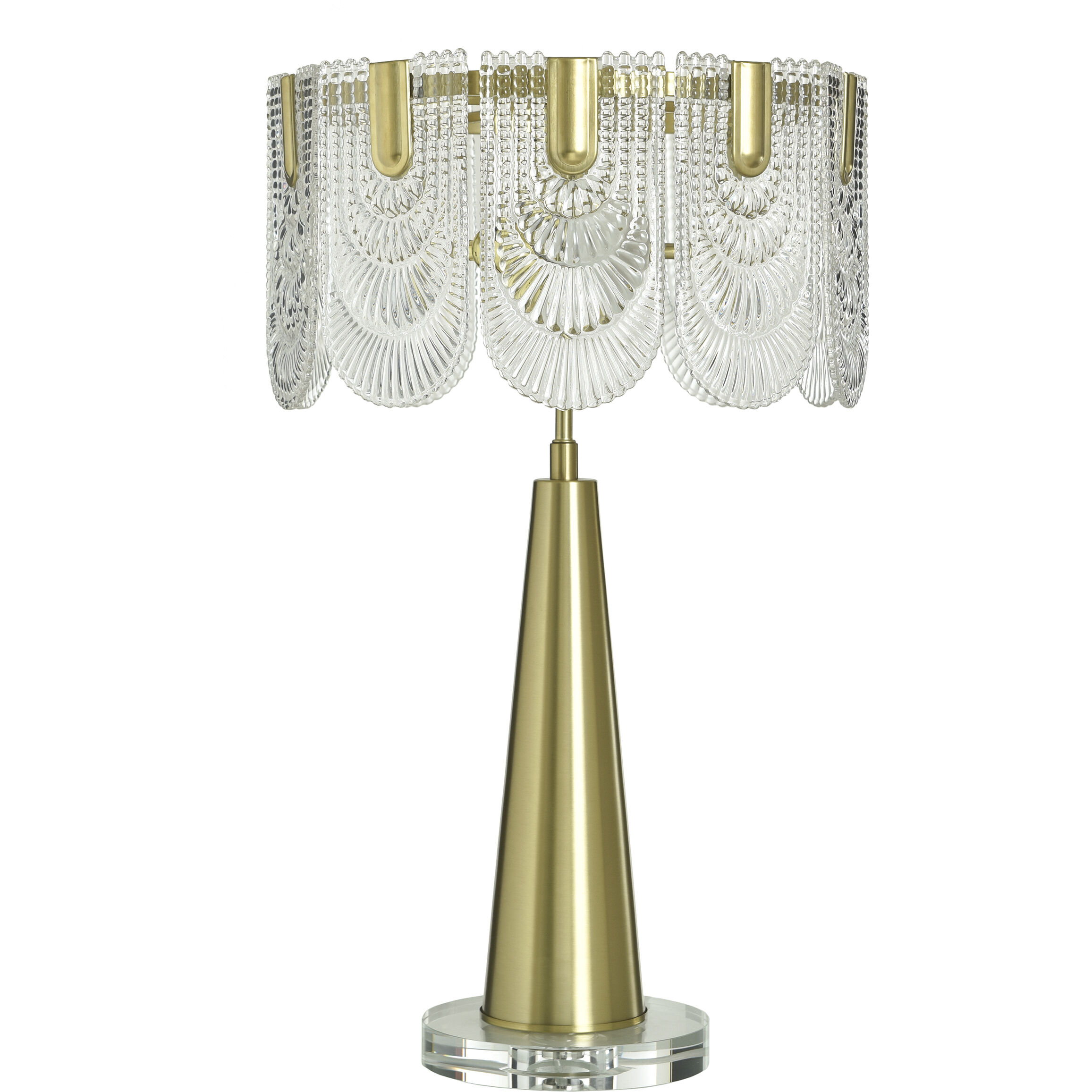 Verena 28 inch 60 watt Polished Brass Table Lamp Portable Light