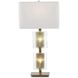 Gemelle 35.5 inch Brass Table Lamp Portable Light