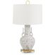 Whispering Mists 30 inch 150.00 watt Brushed Brass Table Lamp Portable Light