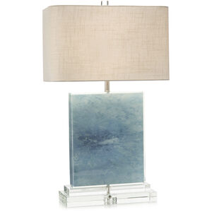 Ocean 31 inch 150.00 watt Blue and Clear Acrylic Table Lamp Portable Light