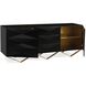 Chelsea 77 inch Satin Black Sideboard