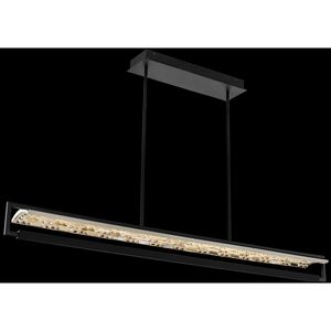 Capuccio Island Light Ceiling Light in Matte Black With Chrome
