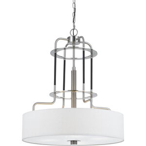 Transformer 4 Light 24 inch Brushed Steel Chandelier Ceiling Light