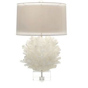 Selenite 32 inch 150.00 watt Translucent and White Table Lamp Portable Light