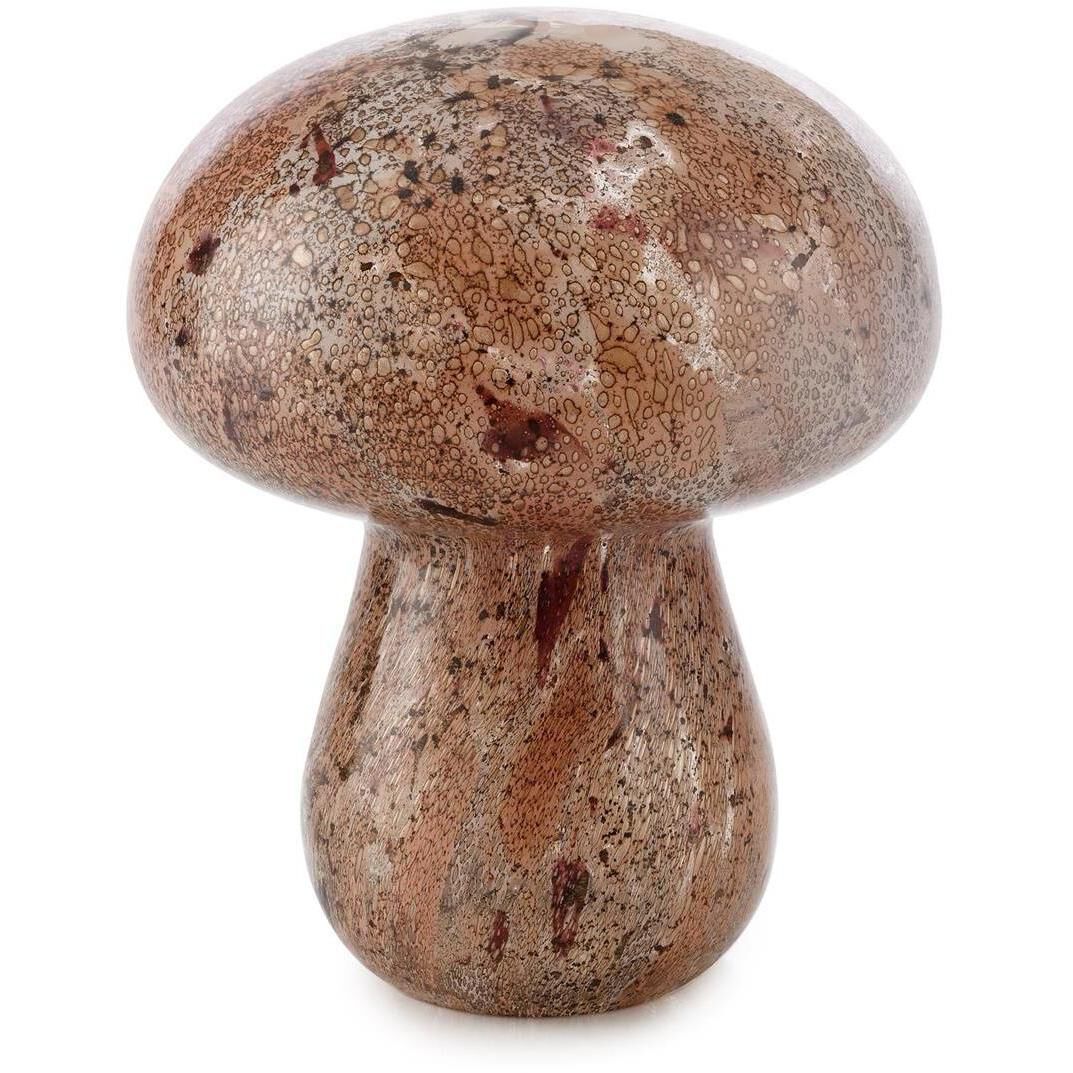 Glass Mushroom 11.5 X 10 inch Sculpture, Large
